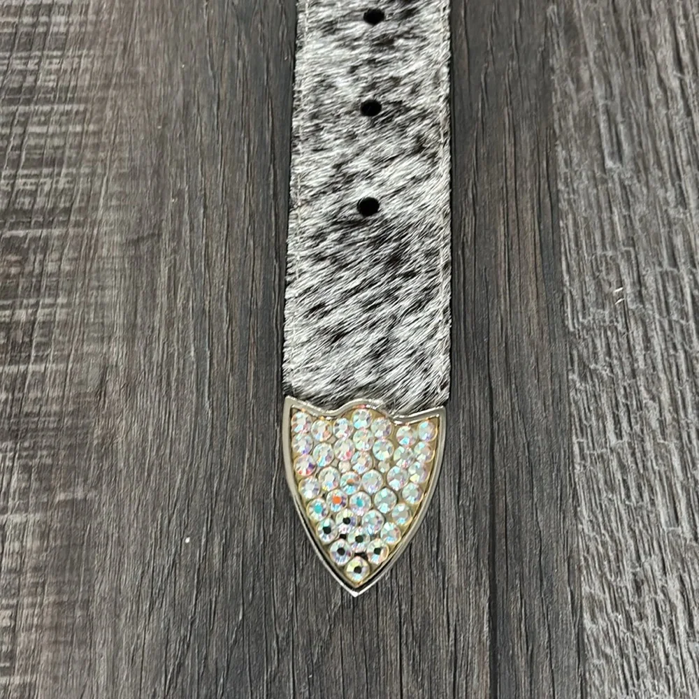 Ranger Belt Company Geniune Leather & Cowhide Embellished Size 36 Belt - Picture 4 of 11